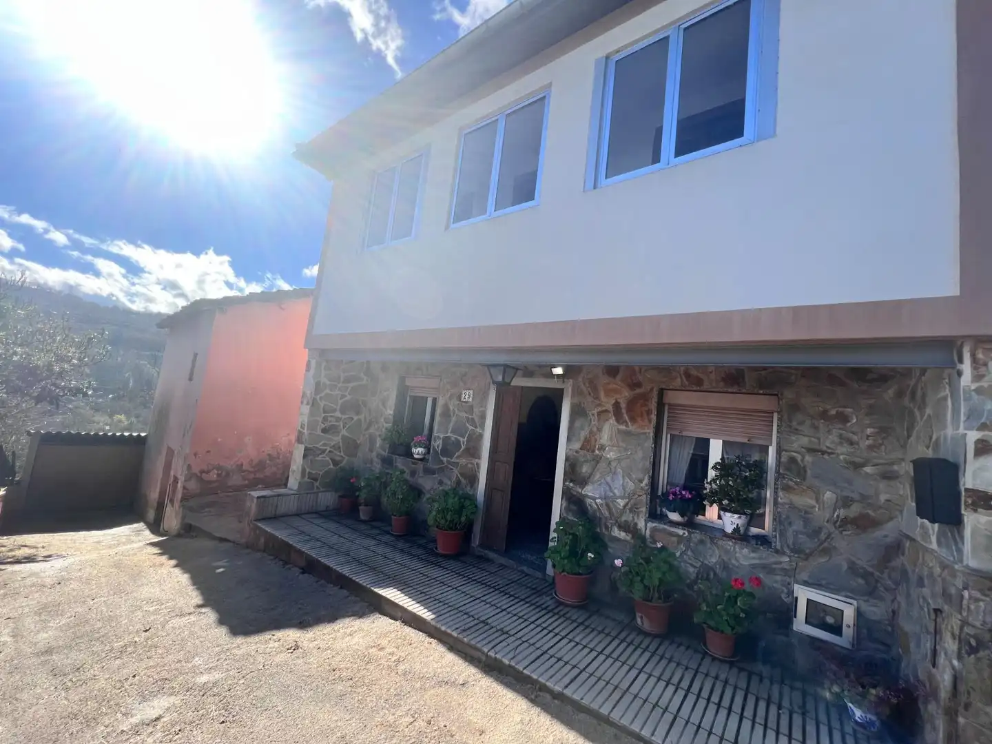 Exterior view of Houses for sale in Langreo  with Heating, Private garden and Furnished