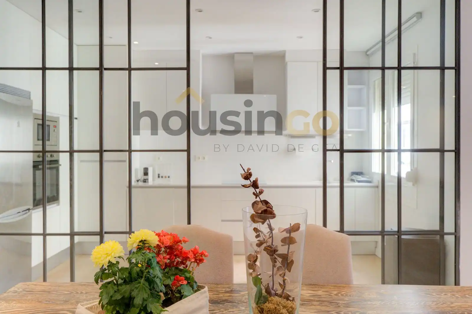 Küche von Wohnung zur Miete in Madrid mit Klimaanlage, Heizung und Parkett