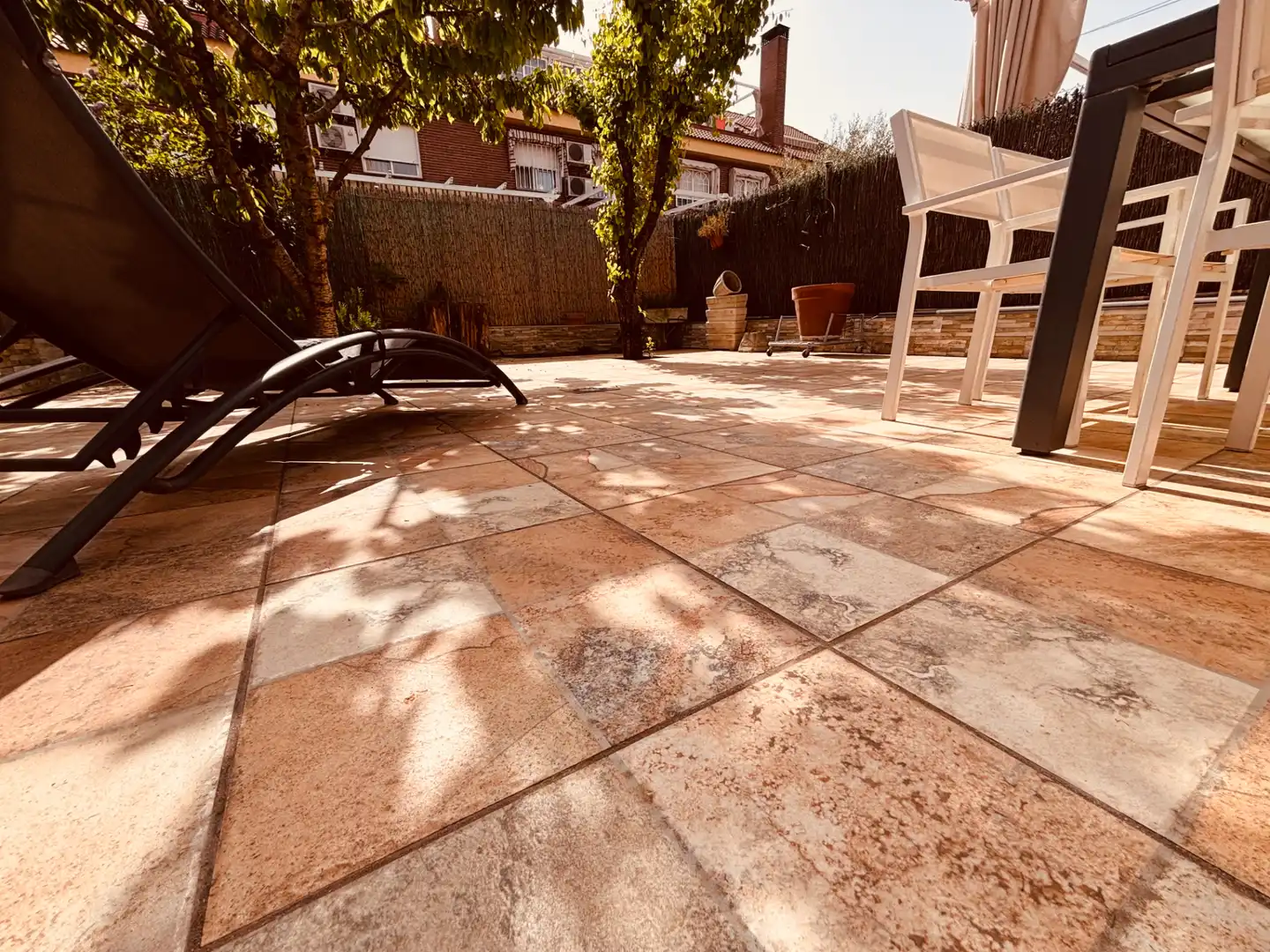 Terraza de Casa adosada en venta en Getafe con Aire acondicionado, Calefacción y Jardín privado