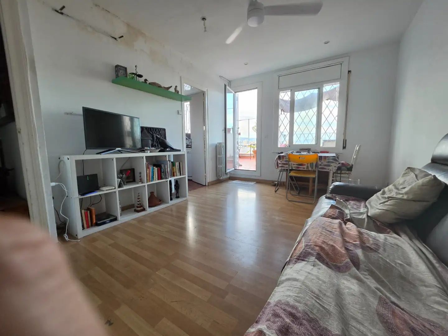 Living room of Attic for sale in Barcelona  with Terrace, Furnished and Oven