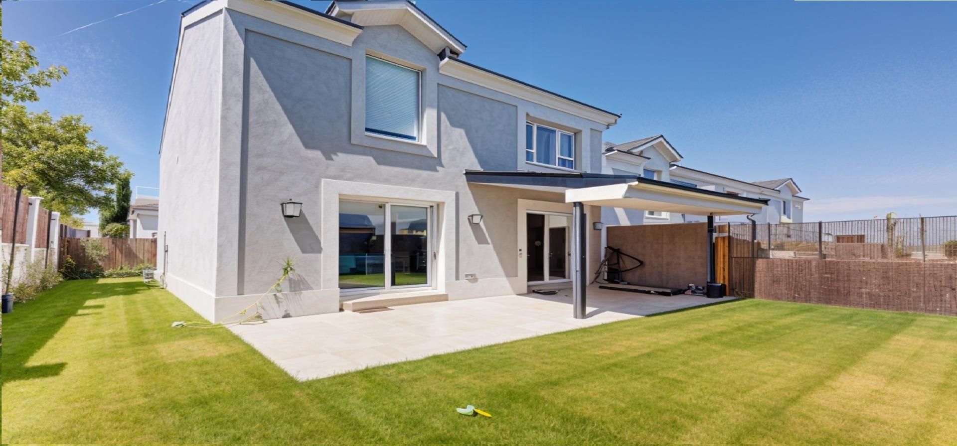 Vista exterior de Casa adosada en venta en Boadilla del Monte con Aire acondicionado, Calefacción y Jardín privado