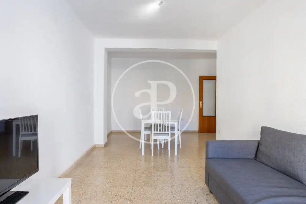Dining room of Flat for rent in Valencia  with Air Conditioner, Terrace and Furnished