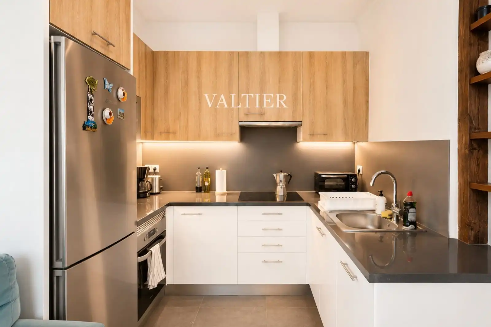 Cocina de Piso de alquiler en Madrid con Aire acondicionado, Terraza y Amueblado
