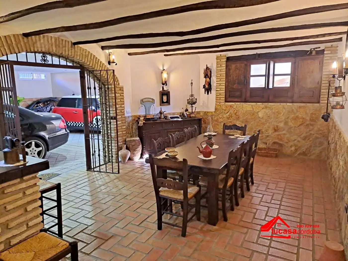 Dining room of Country homes for sale in Córdoba  with Storage room and Swimming Pool