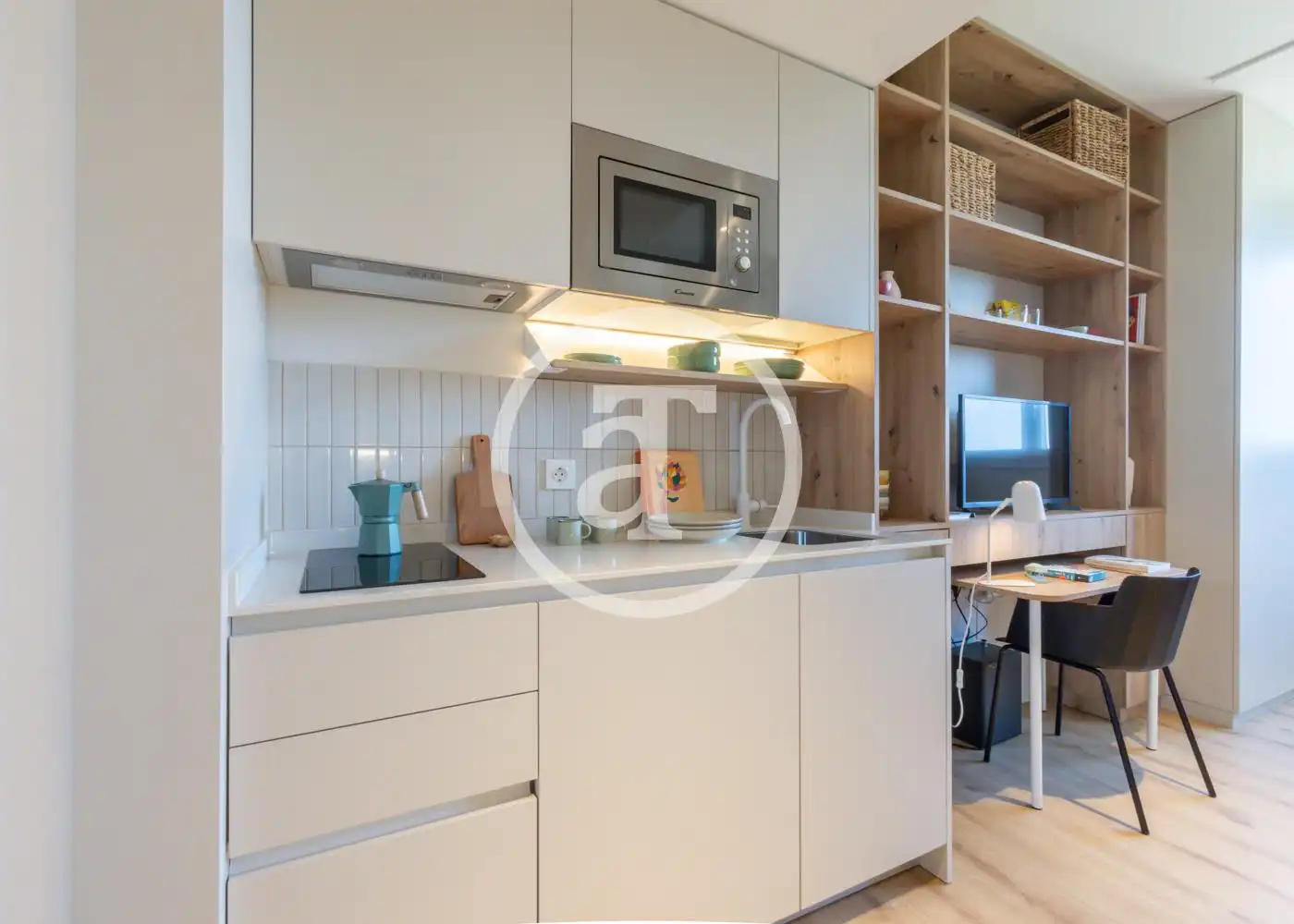 Küche von Wohnung zur Miete in Alcobendas mit Klimaanlage, Heizung und Möbliert