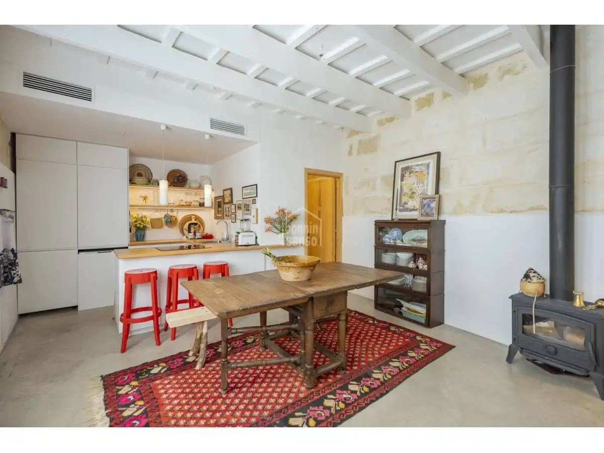 Comedor de Apartamento en venta en Alaior con Calefacción, Terraza y Amueblado