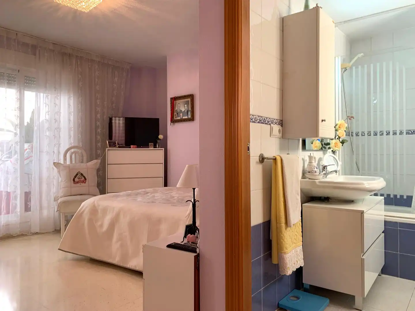 Schlafzimmer von Dachboden zum Verkauf in Benidorm mit Klimaanlage, Heizung und Terrasse