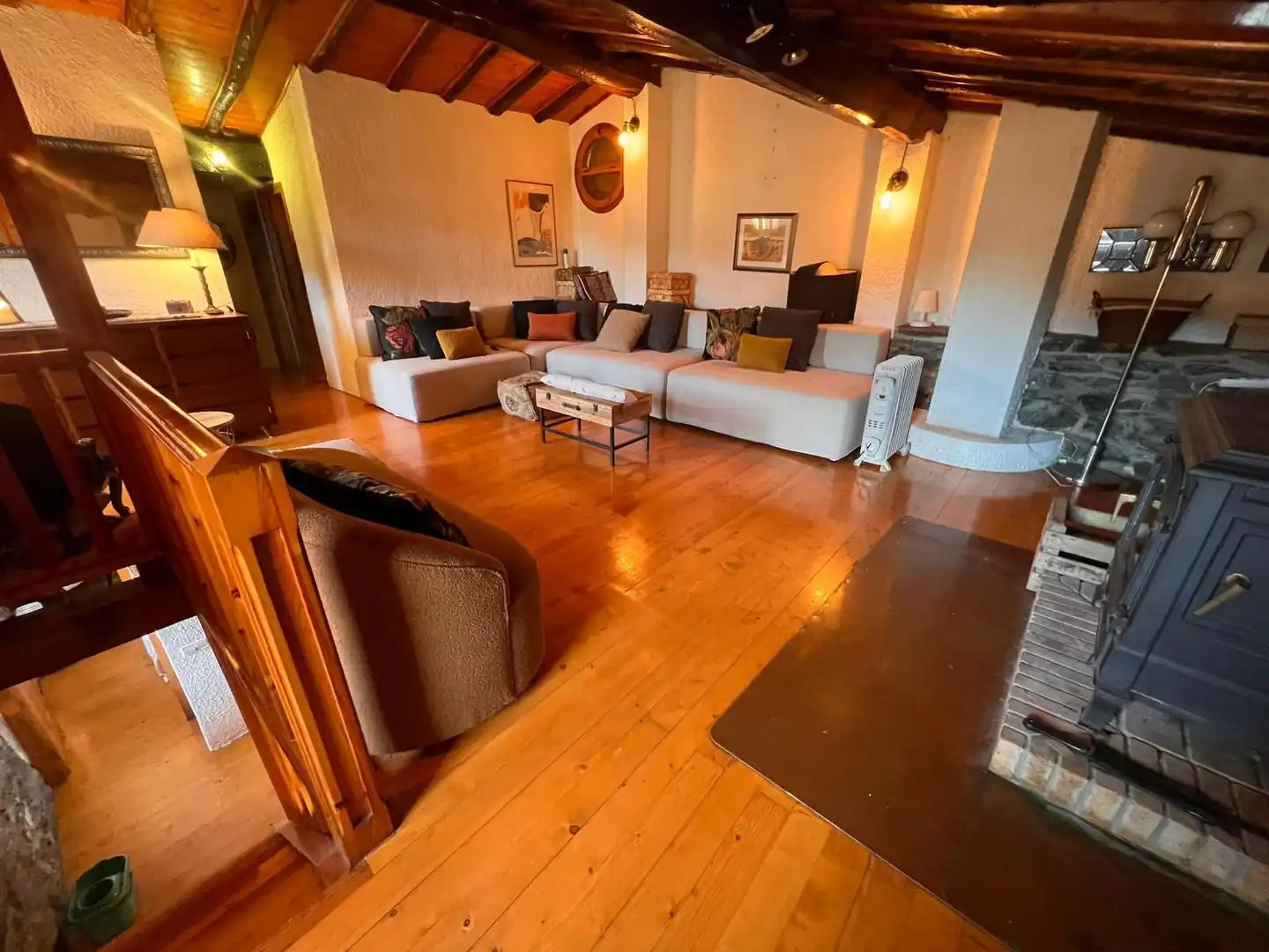 Living room of Houses for sale in Vilallonga de Ter  with Furnished
