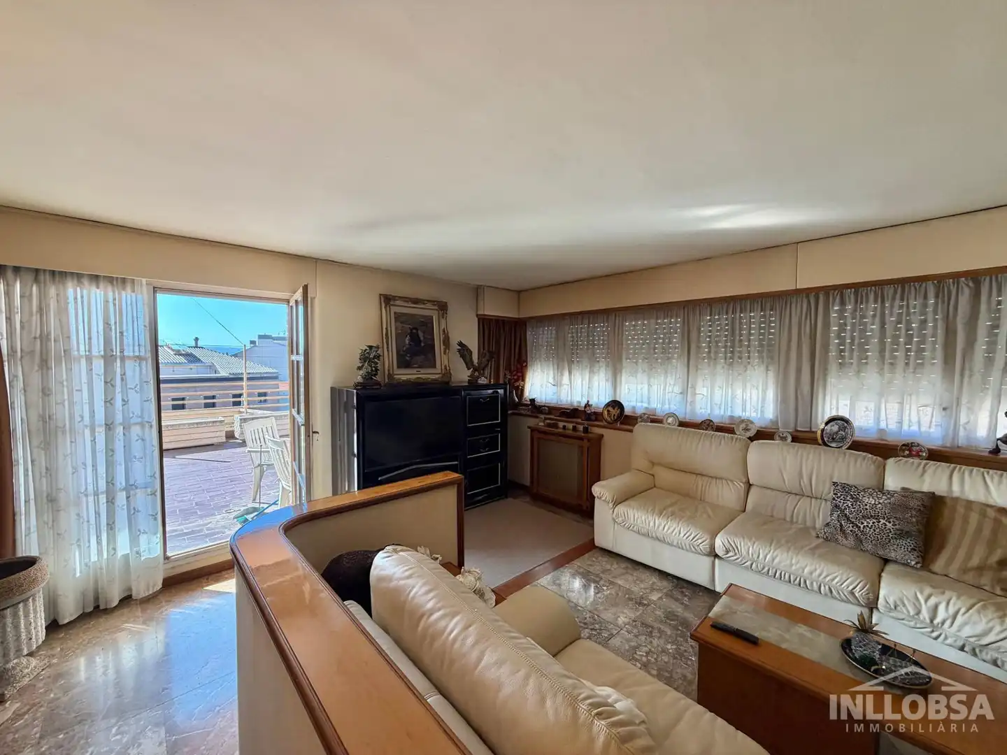 Sala de estar de Piso en venta en Manresa con Calefacción y Terraza