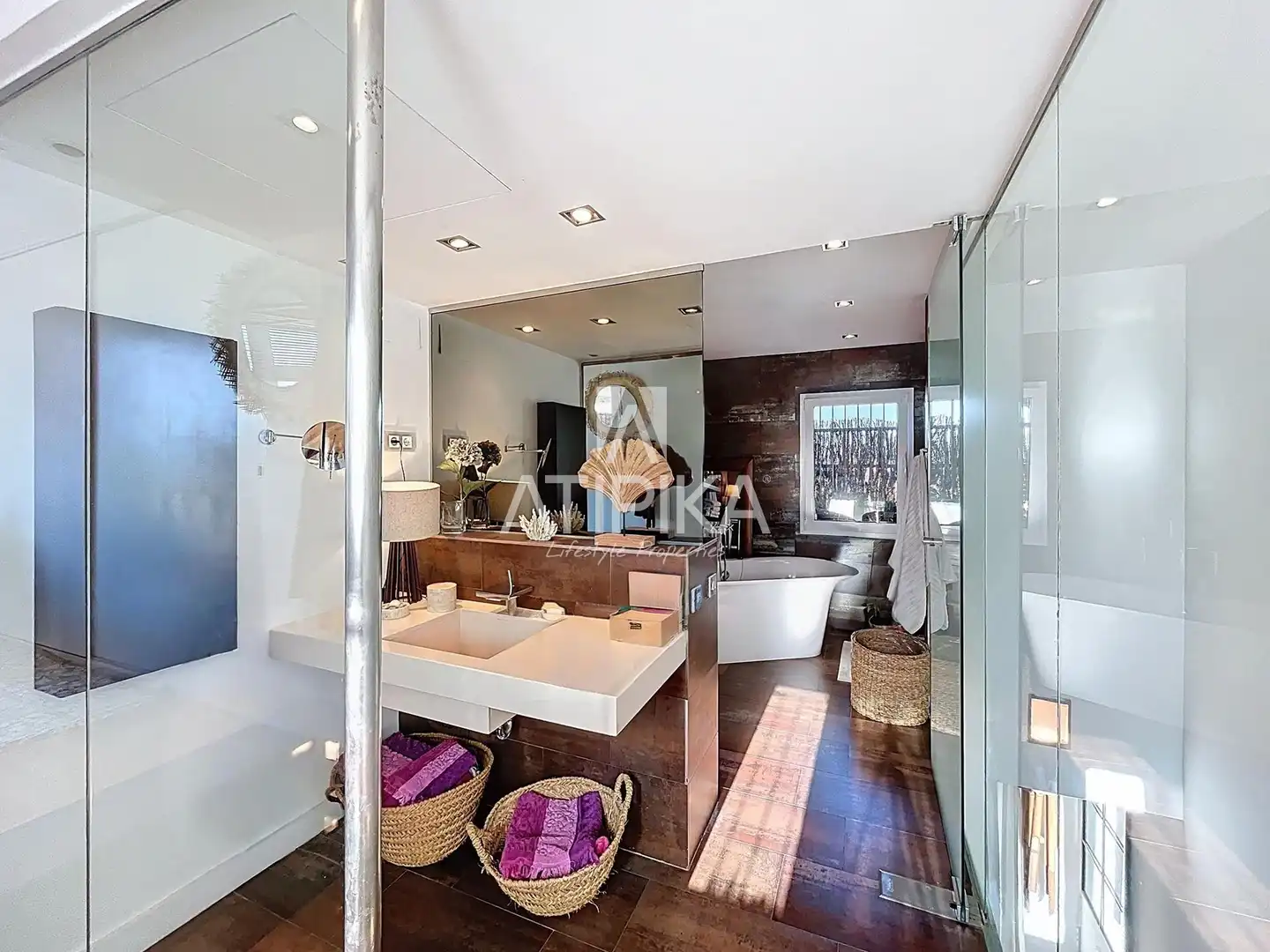 Badezimmer von Maisonette zum Verkauf in Barcelona mit Klimaanlage, Heizung und Terrasse