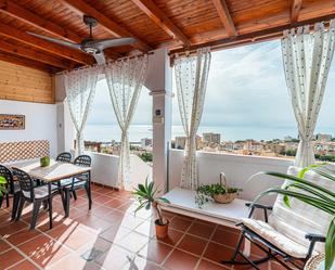 Terrassa de Casa adosada en venda en Roquetas de Mar amb Aire condicionat, Jardí privat i Terrassa