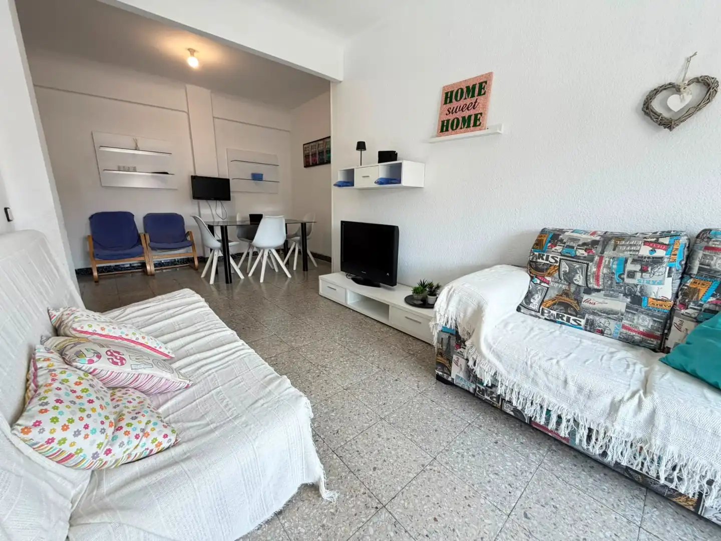 Sala de estar de Piso de alquiler en Lleida con Calefacción, Amueblado y Horno