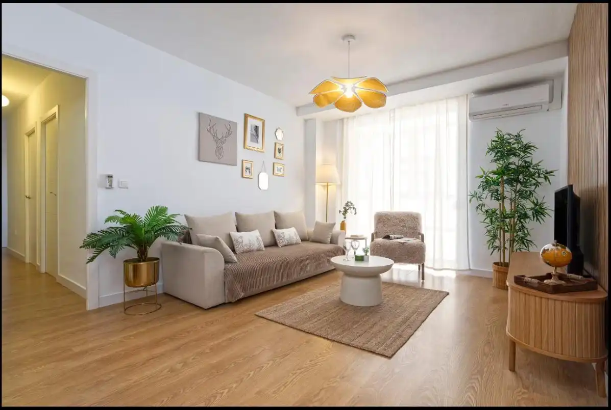 Sala de estar de Piso en venta en Málaga con Aire acondicionado, Calefacción y Parquet