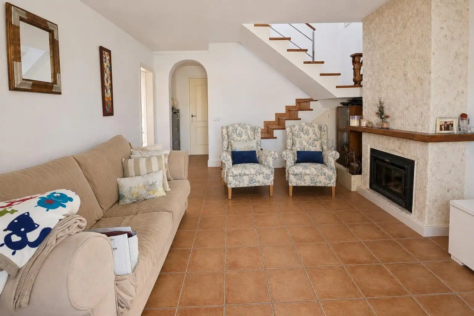 Sala d'estar de Casa o xalet en venda en Llucmajor amb Aire condicionat, Calefacció i Jardí privat