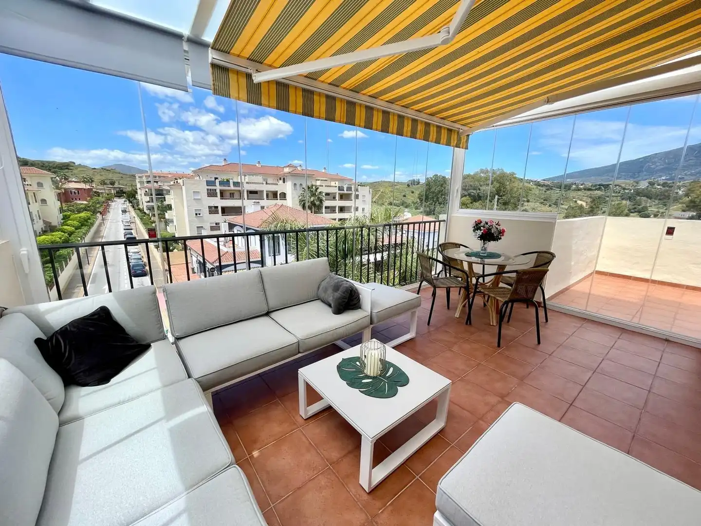 Terraza de Ático en venta en Mijas con Aire acondicionado, Calefacción y Jardín privado