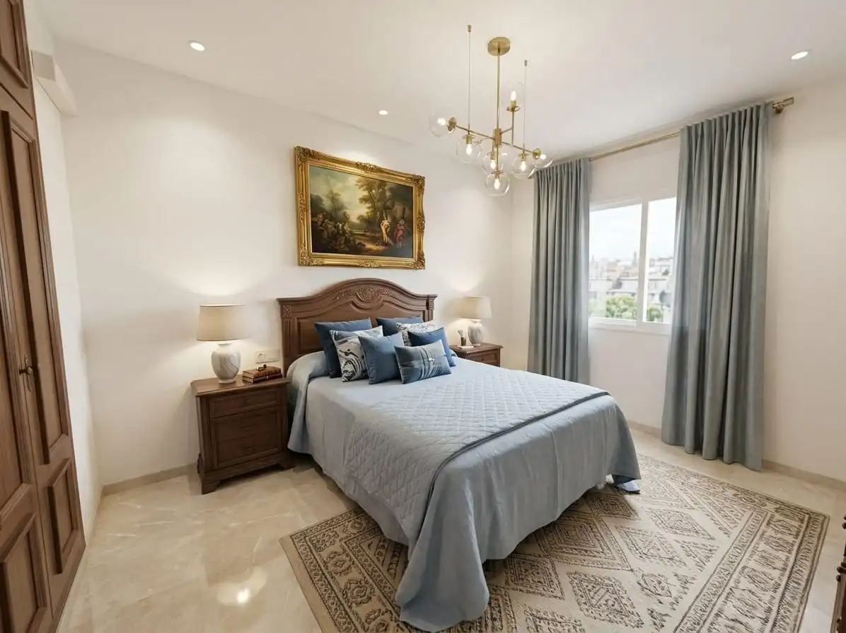 Schlafzimmer von Wohnung zum Verkauf in Rincón de la Victoria mit Klimaanlage, Terrasse und Möbliert