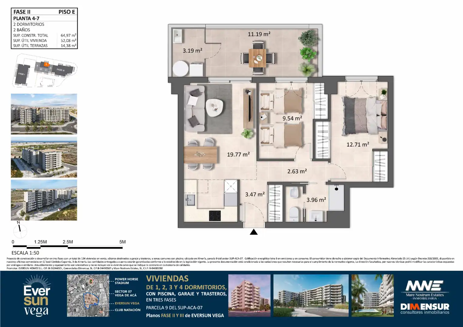 Piso en venta en Poligono Sup, 115, Nueva Almería - Cortijo Grande - Vega de Acá