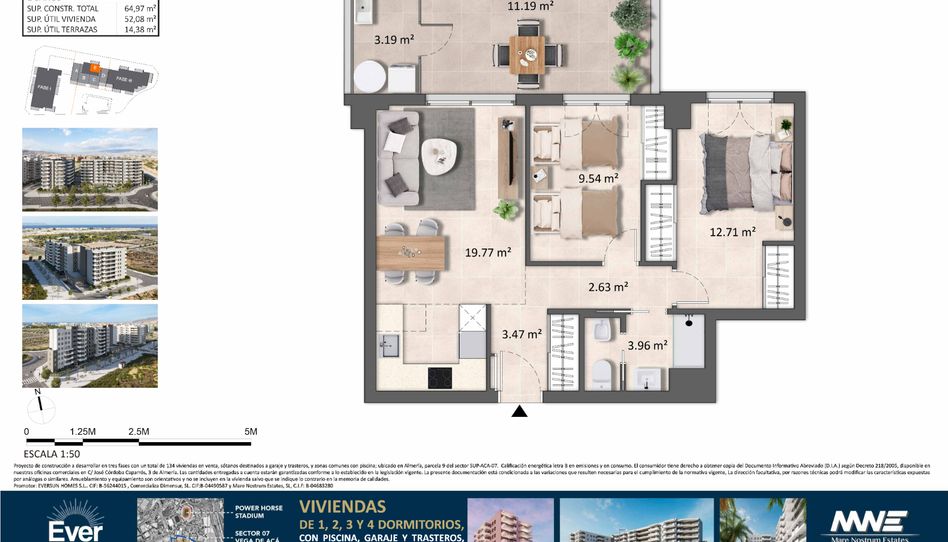 Foto 1 de Piso en venta en Poligono Sup, 115, Nueva Almería - Cortijo Grande - Vega de Acá, Almería