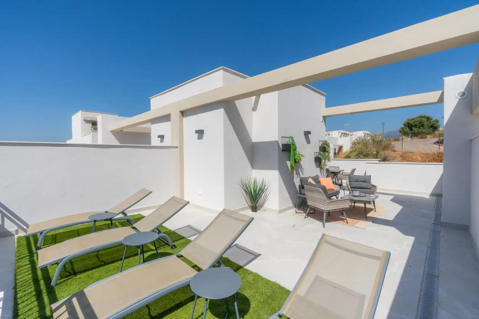 Terraza de Casa adosada en venta en Istán con Aire acondicionado, Calefacción y Jardín privado