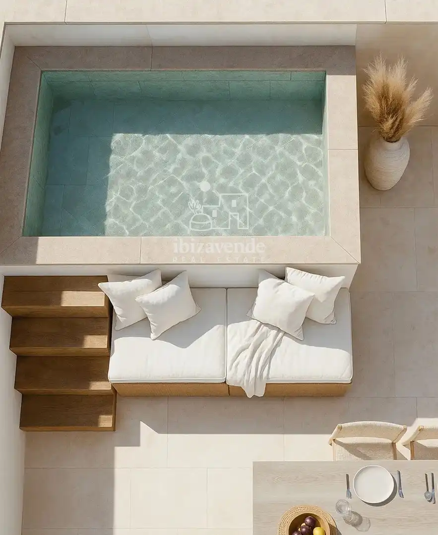 Piscina de Àtic en venda en Sant Antoni de Portmany amb Jardí privat, Terrassa i Traster