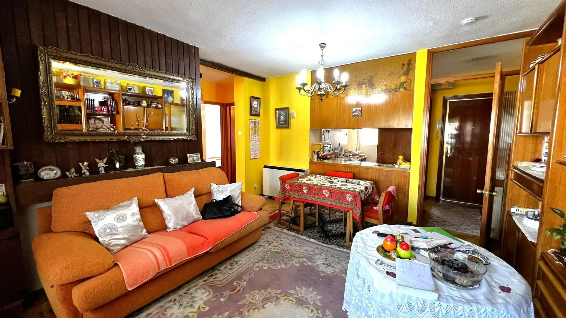 Sala de estar de Piso en venta en Madrid con Calefacción, Jardín privado y Parquet