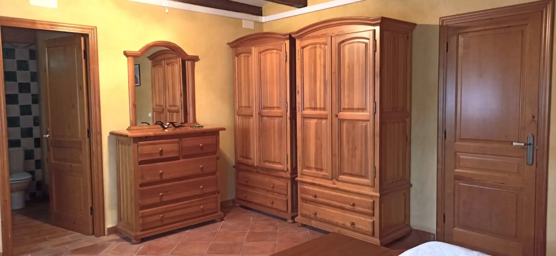 Schlafzimmer von Einfamilien-Reihenhaus zum Verkauf in El Pinell de Brai mit Klimaanlage, Heizung und Terrasse