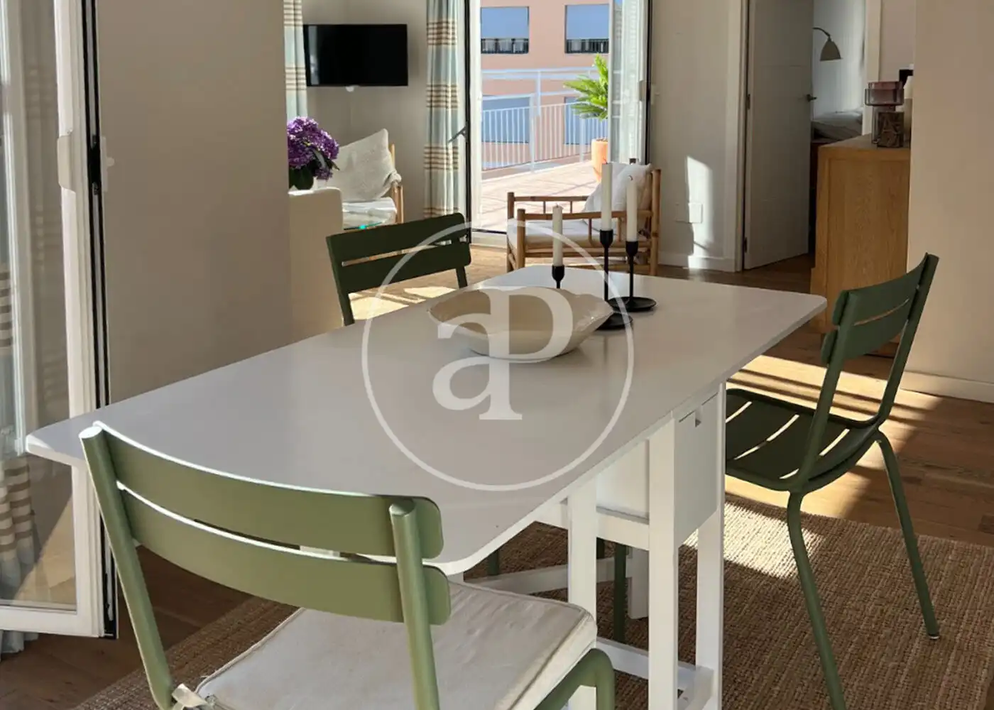 Esszimmer von Wohnung zur Miete in  Palma de Mallorca mit Klimaanlage, Heizung und Terrasse