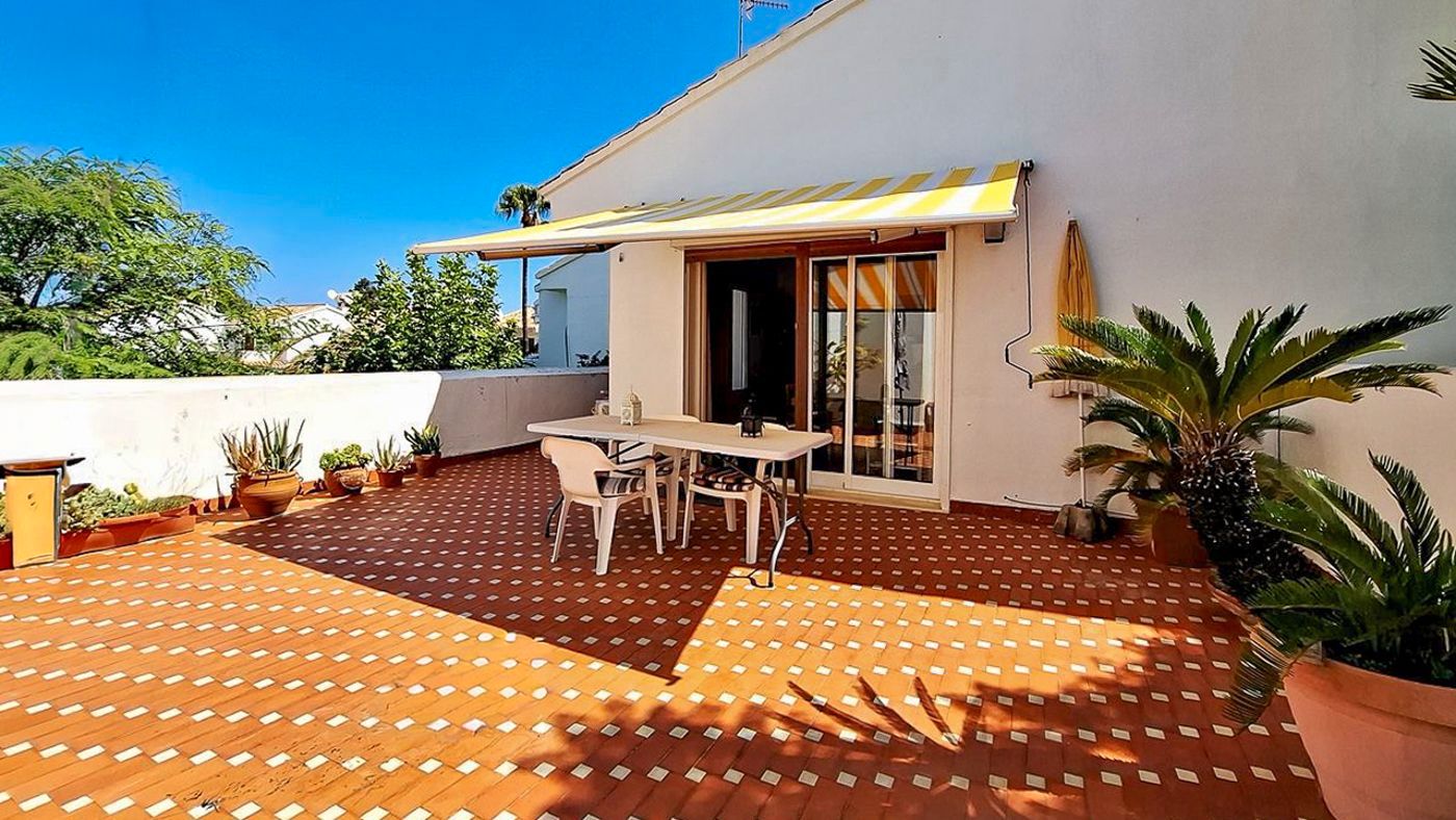 Terrace of Single-family semi-detached for sale in Dénia  with Terrace, Storage room and Swimming Pool