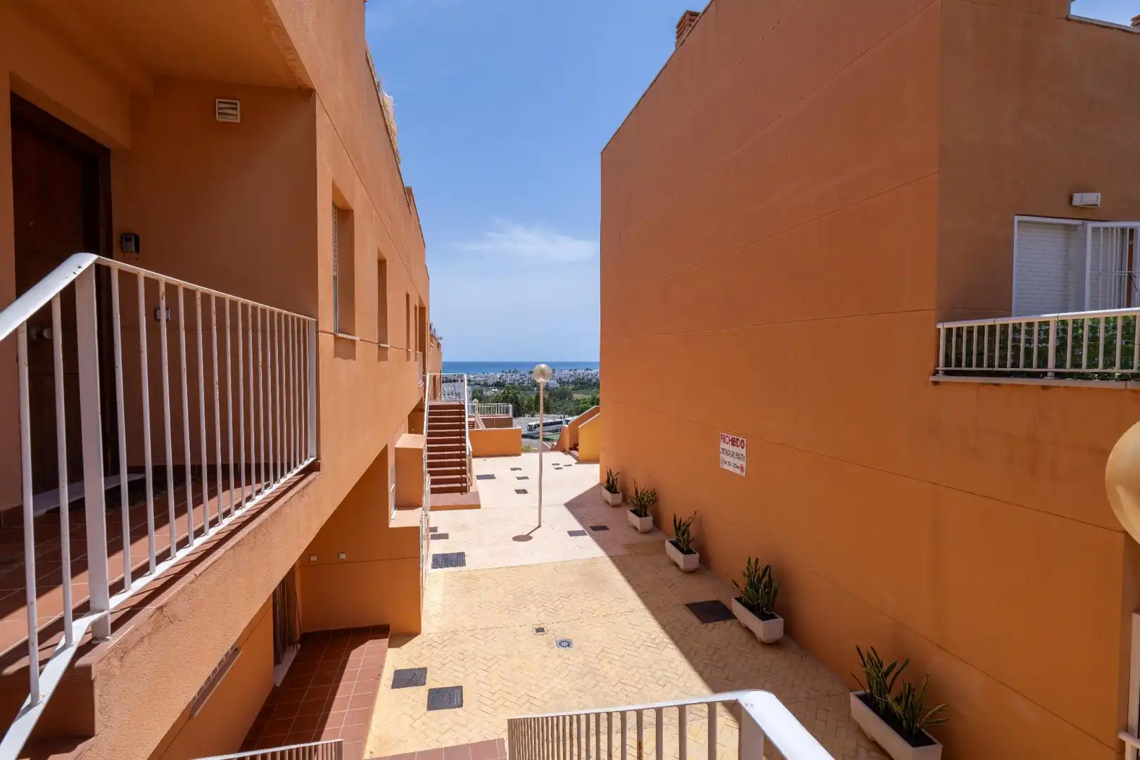 Terrasse von Maisonette zum Verkauf in Mojácar mit Klimaanlage, Privatgarten und Terrasse