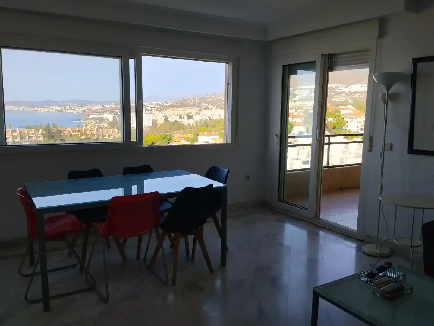 Esszimmer von Wohnungen zur Miete in Benalmádena mit Schwimmbad und Balkon