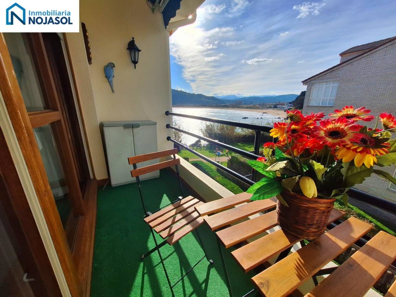 Terrassa de Dúplex de lloguer en Noja amb Calefacció, Terrassa i Moblat