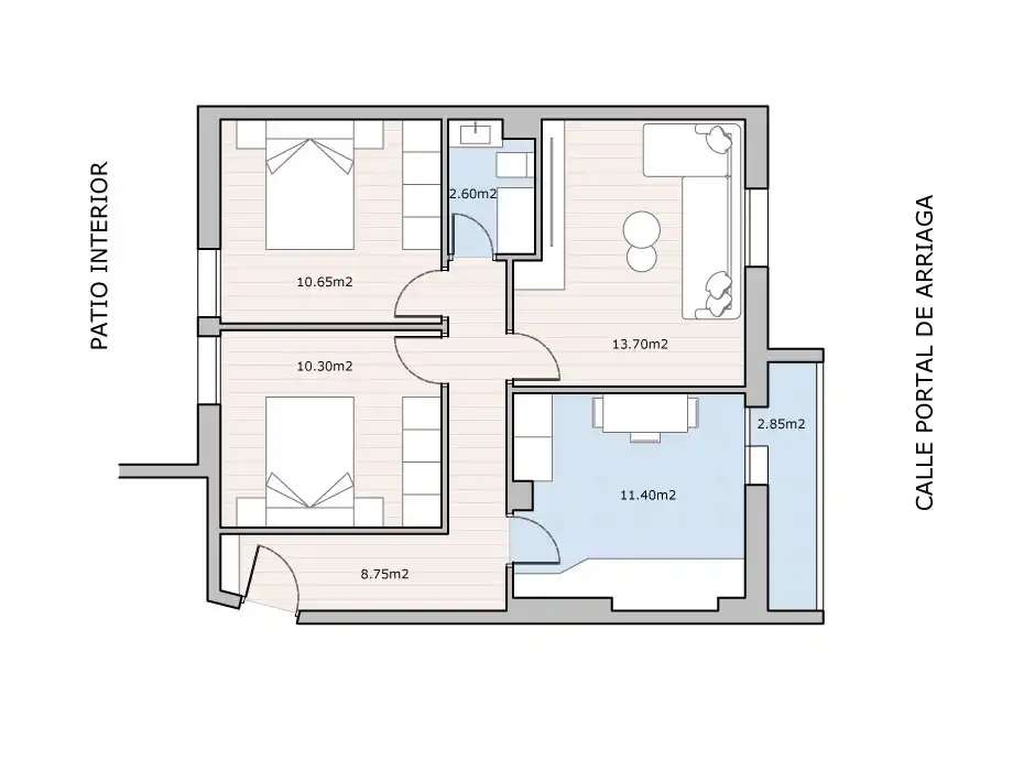 Piso en venta en Vitoria - Gasteiz con Calefacción, Parquet y Terraza