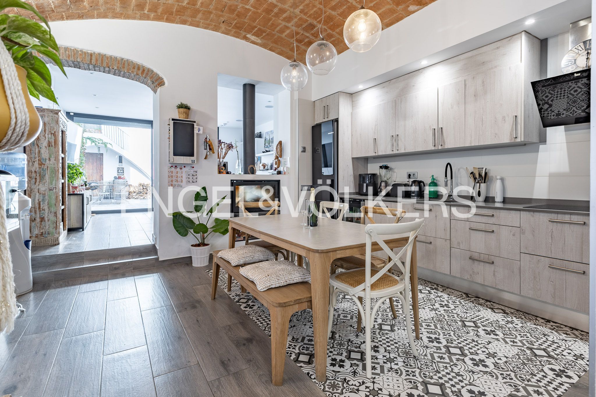 Cuina de Casa o xalet en venda en Mataró amb Aire condicionat, Calefacció i Parquet