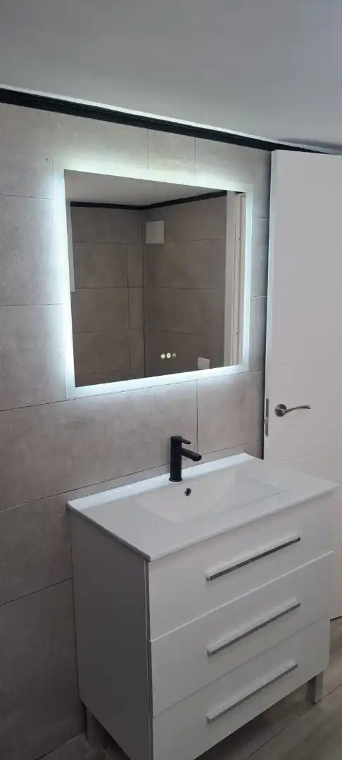 Badezimmer von Wohnung zum Verkauf in El Rosario mit Parkett, Terrasse und Ofen
