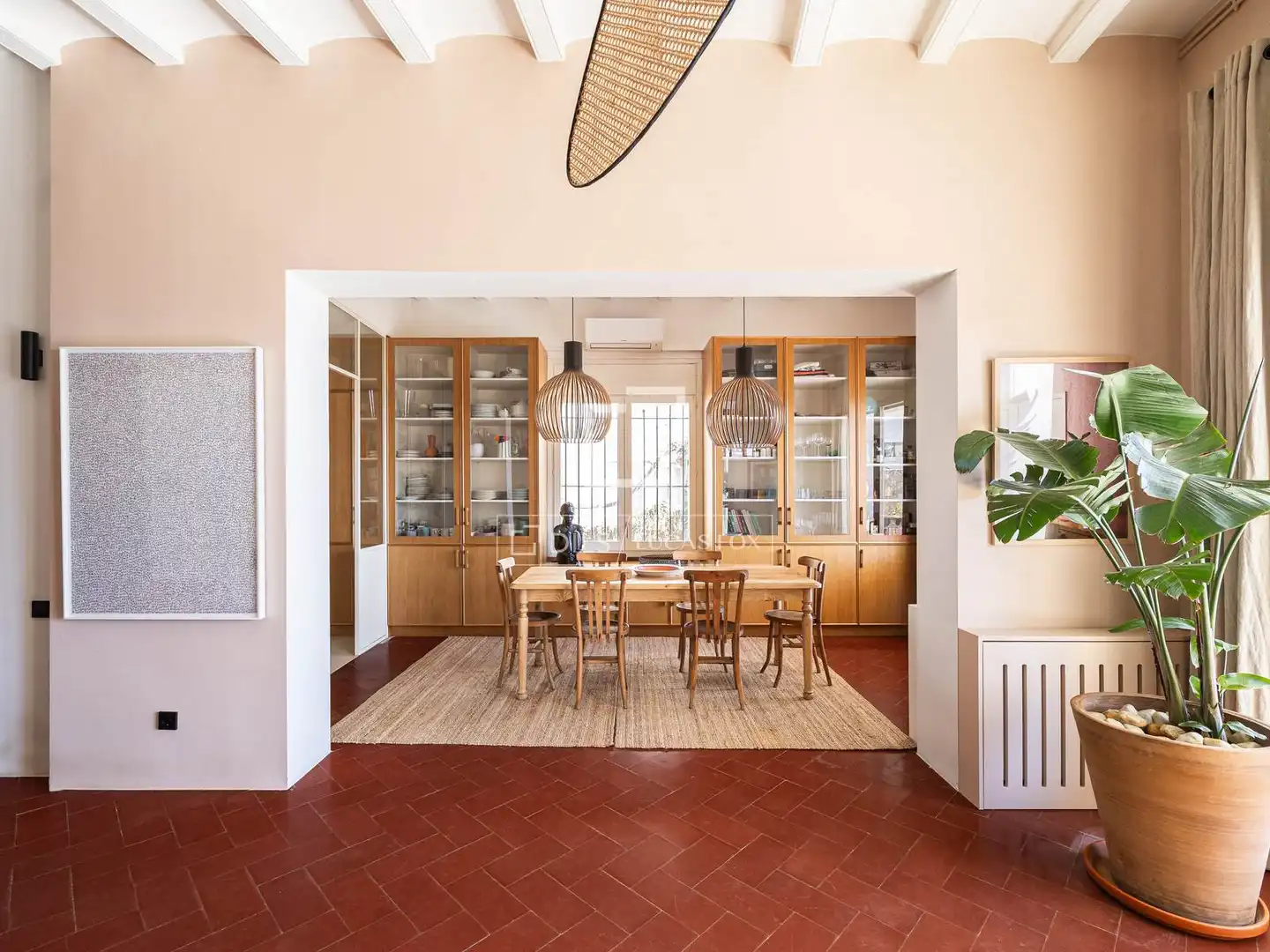 Comedor de Casa o chalet de alquiler en Caldes d'Estrac con Aire acondicionado, Calefacción y Jardín privado