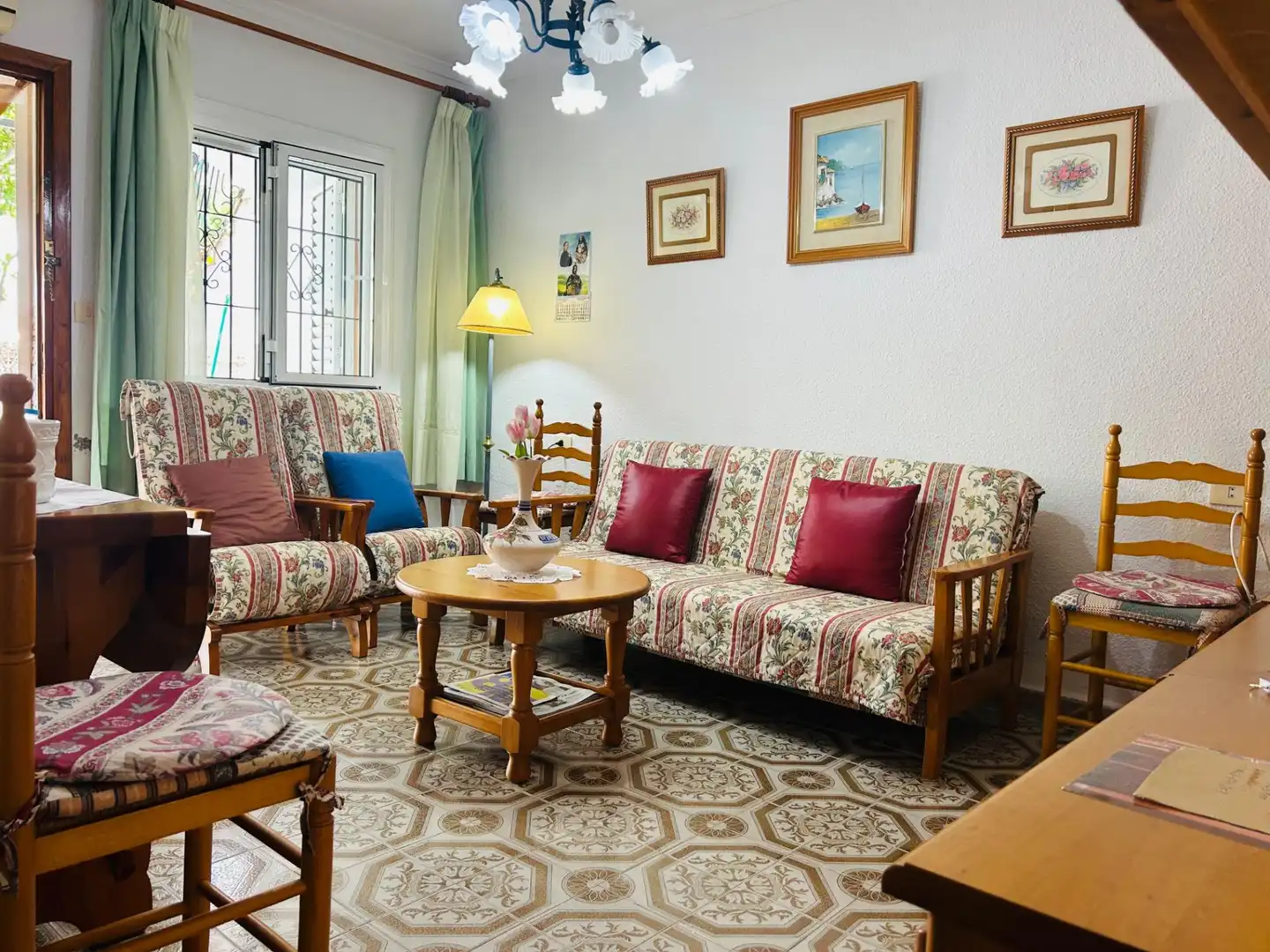 Sala d'estar de Casa o xalet en venda en San Pedro del Pinatar amb Aire condicionat, Jardí privat i Traster