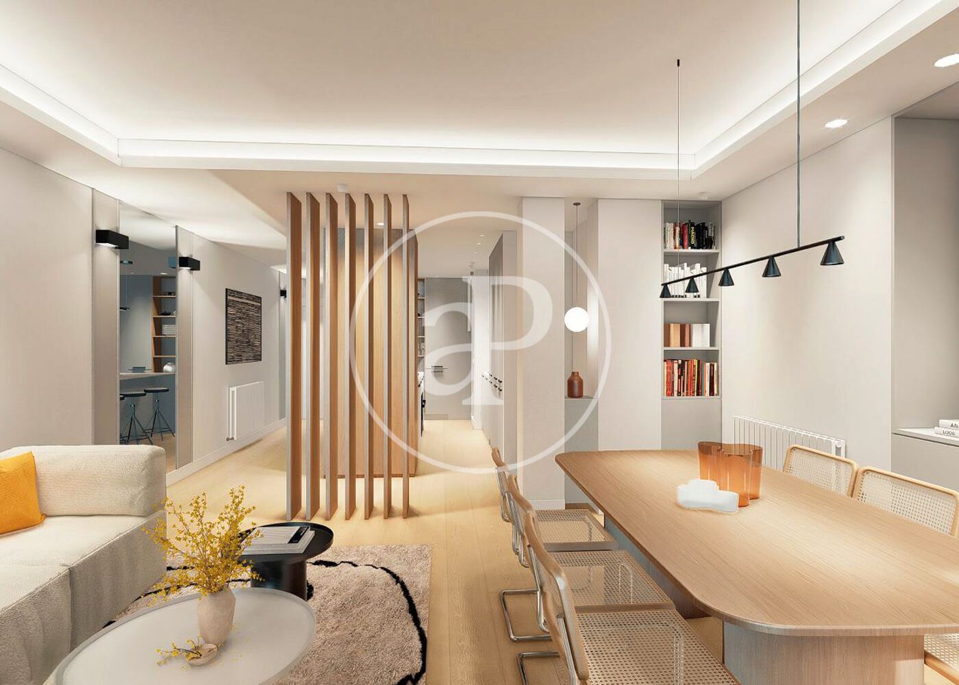 Living room of Flat for sale in  Madrid Capital  with Air Conditioner, Heating and Terrace