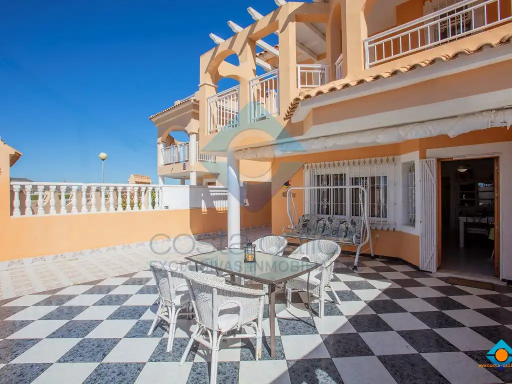 Vista exterior de Casa o chalet en venta en Mazarrón con Aire acondicionado, Jardín privado y Terraza