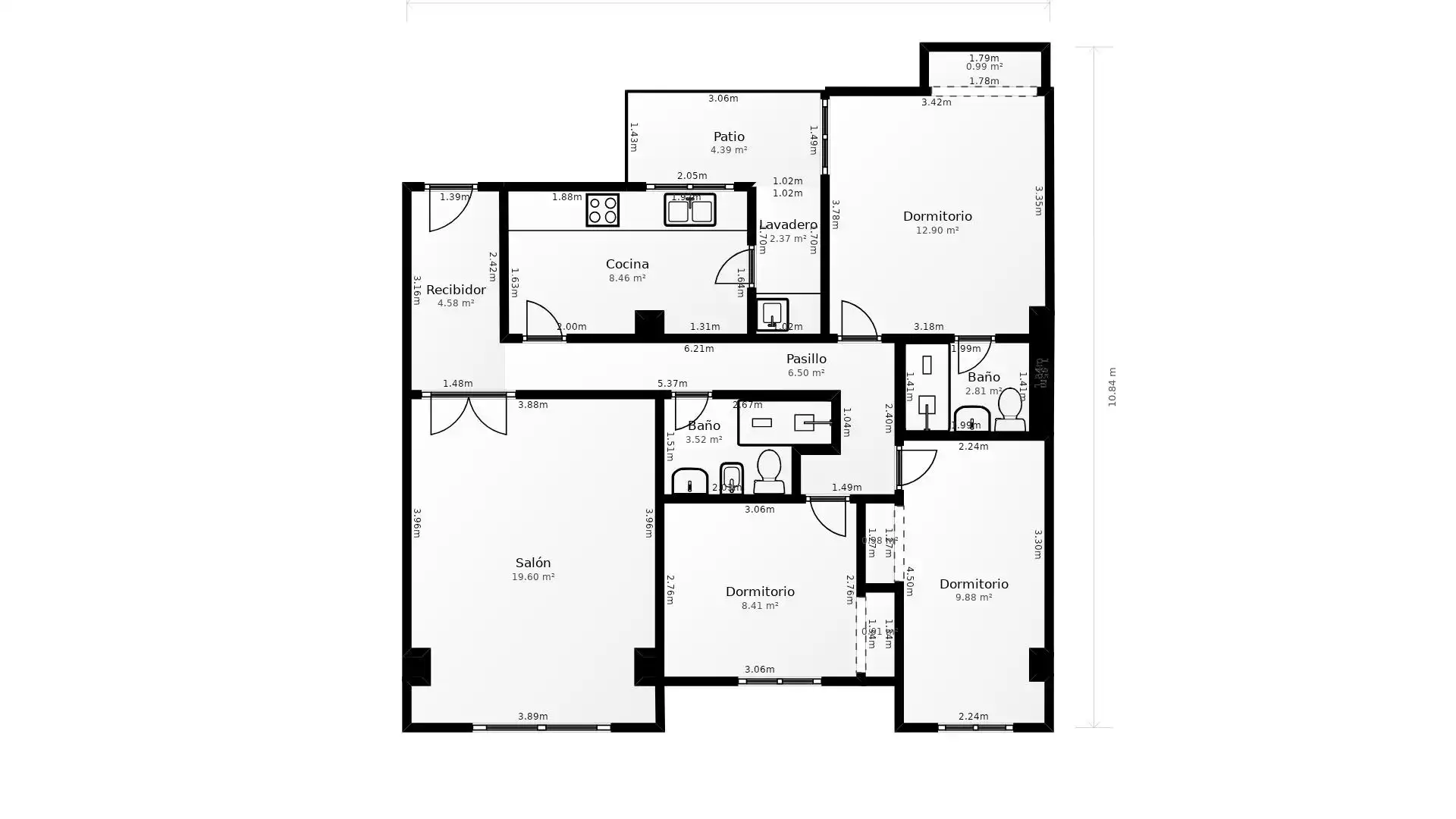 Flat for sale in Almussafes  with Air Conditioner