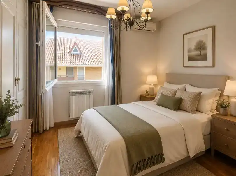 Bedroom of Houses for sale in Tudela  with Air Conditioner, Terrace and Balcony