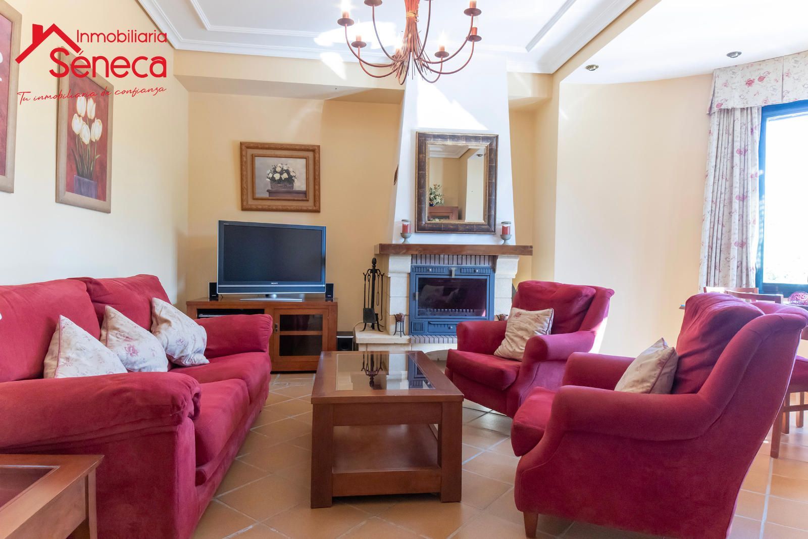 Sala d'estar de Casa o xalet en venda en Obejo amb Aire condicionat, Calefacció i Terrassa