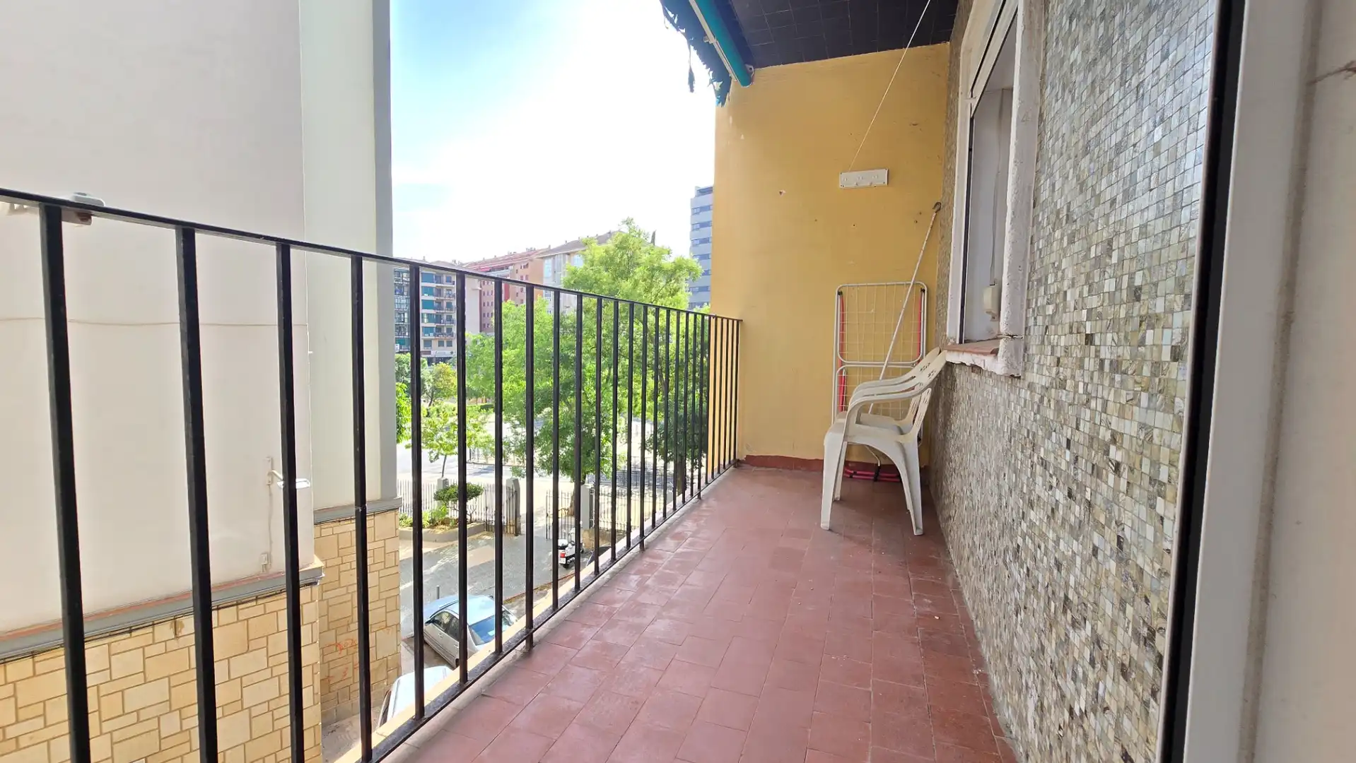 Terrasse von Wohnung zur Miete in Cáceres mit Terrasse, Möbliert und Ofen