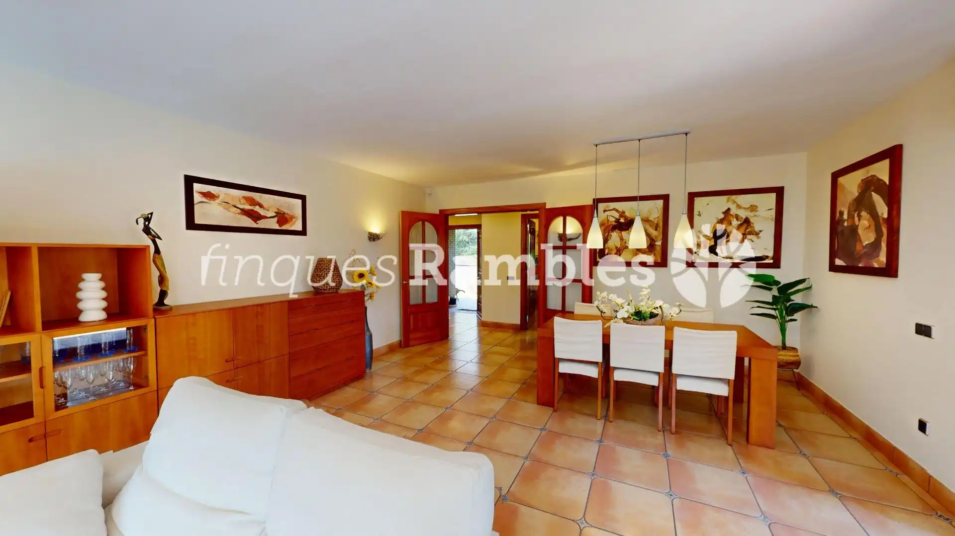 Sala de estar de Casa o chalet en venta en La Pobla de Claramunt con Calefacción, Jardín privado y Terraza