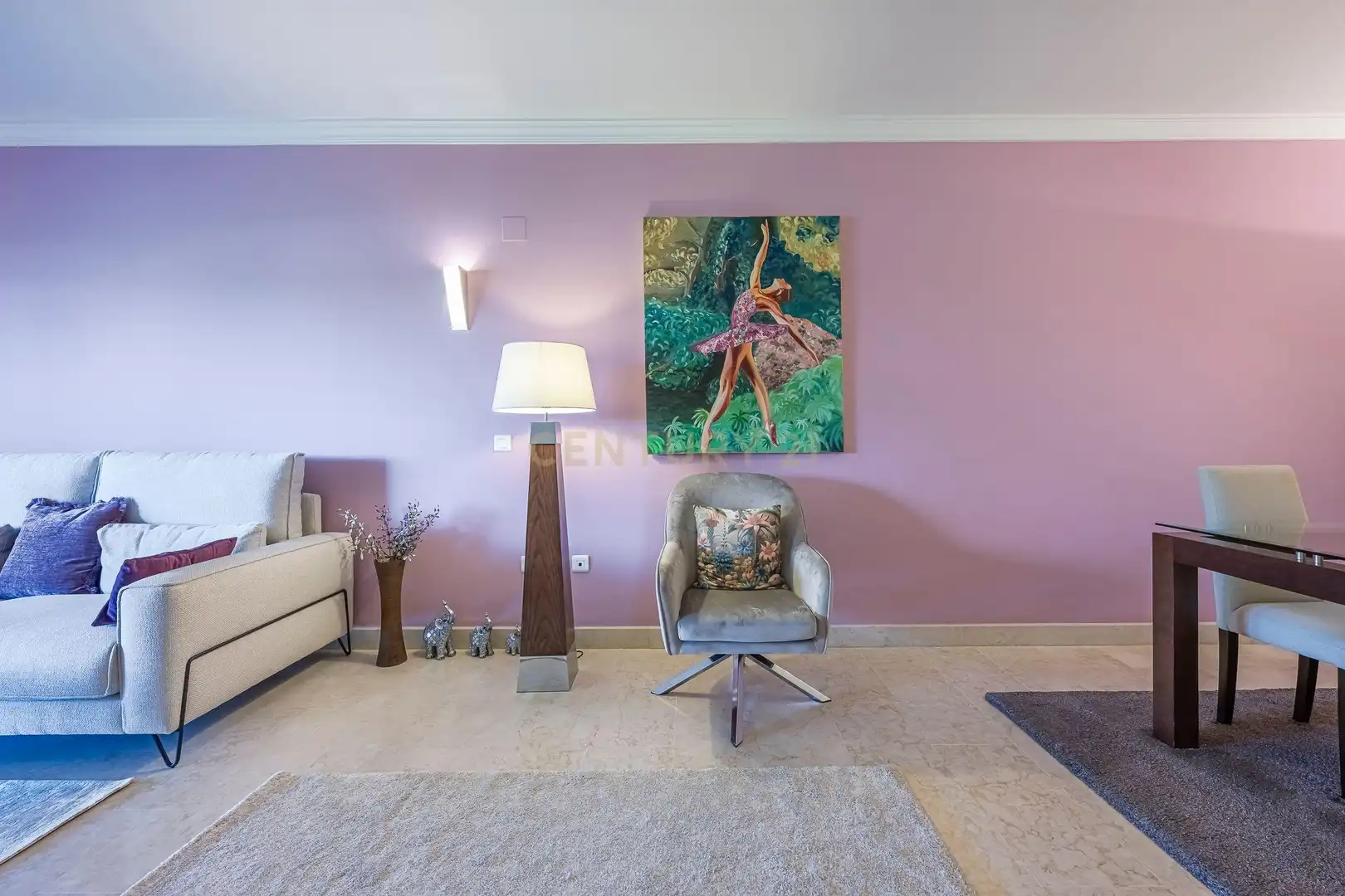 Living room of Apartments for rent in Marbella  with Air Conditioner, Private garden and Washing machine