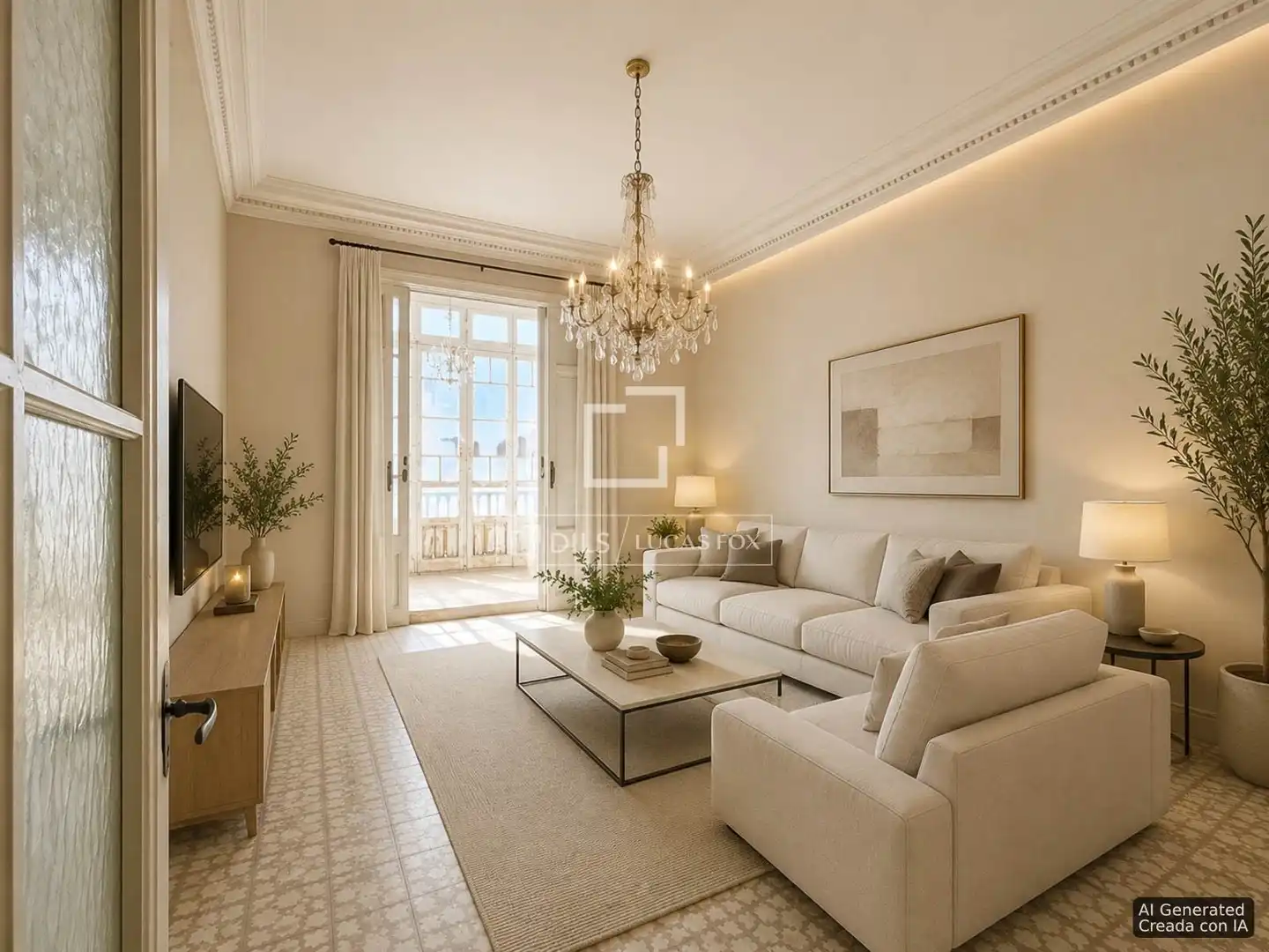 Living room of Flat for sale in Barcelona  with Terrace and Balcony