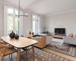 Sala d'estar de Pis de lloguer en  Barcelona Capital amb Aire condicionat, Calefacció i Terrassa