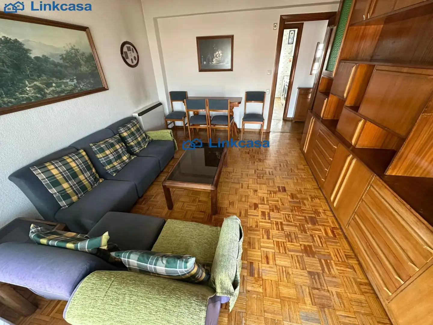 Living room of Flat for sale in Madrid  with Heating, Parquet flooring and Terrace