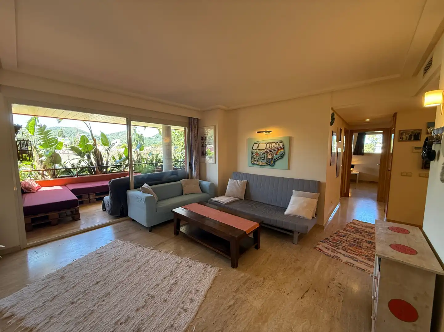 Sala de estar de Apartamento en venta en Santa Eulària des Riu con Aire acondicionado, Calefacción y Terraza
