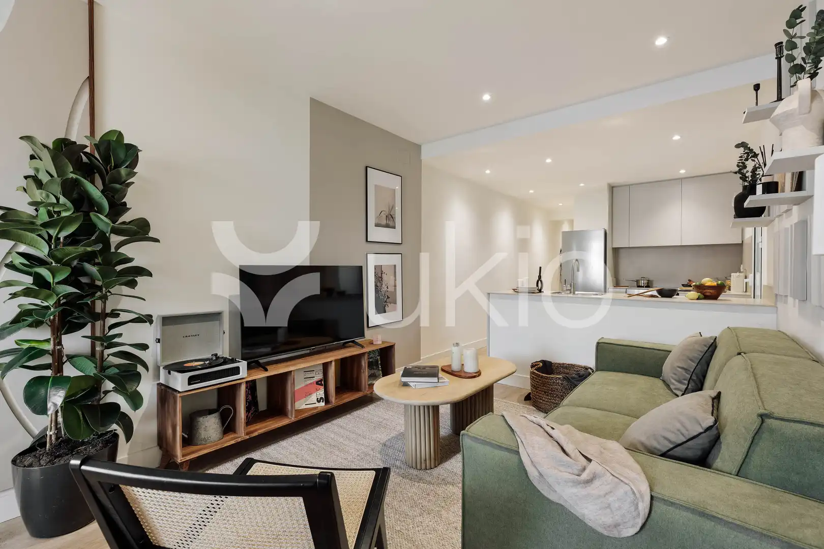 Wohnzimmer von Wohnungen zur Miete in Barcelona mit Klimaanlage, Heizung und Möbliert
