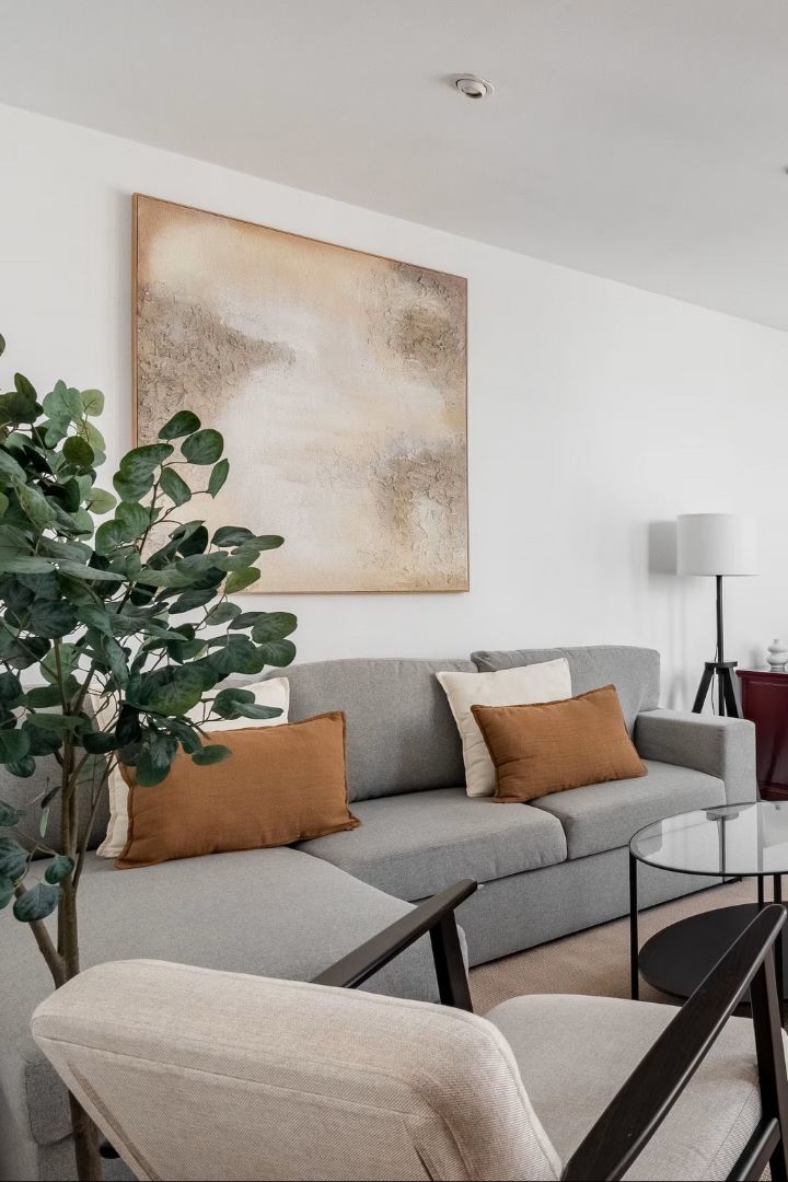Living room of Flat to rent in  Madrid Capital  with Air Conditioner, Furnished and Pets allowed